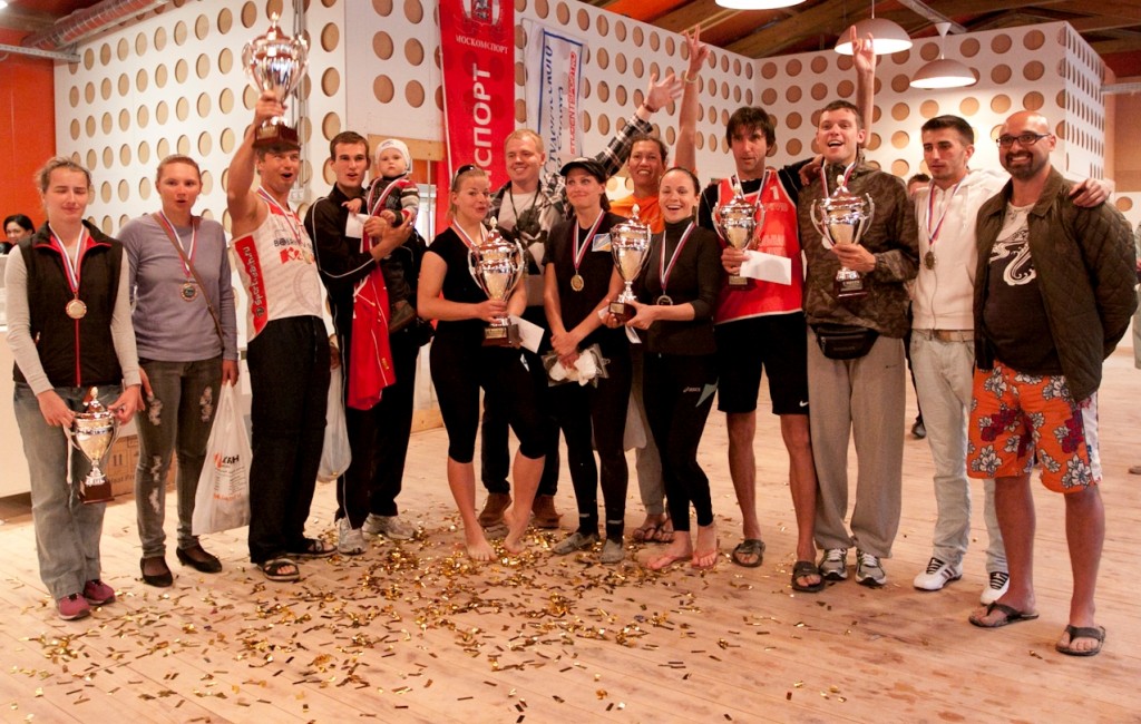 Победители турнира по пляжному волейболу в рамках Student Sport Open 2012