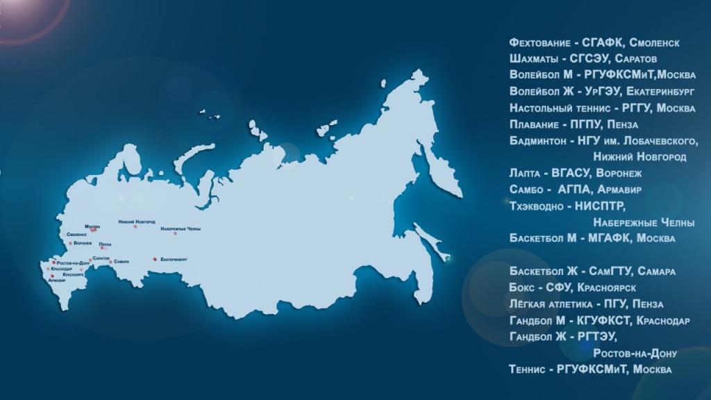Универсиада 2012 расставила точки на карте России!