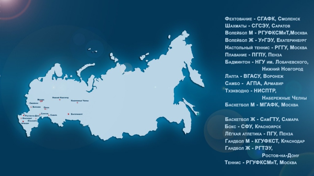 Универсиада 2012 расставила точки на карте России! Универсиада 2012 расставила точки на карте России!
