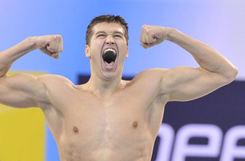 сборная России по плаванию сенсационно завоевала "бронзу" в мужской эстафете 4х100 метров вольным стилем