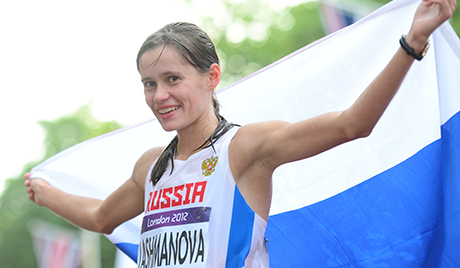 Елена Лашманова, олимпийская чемпионка в ходьбе на 20 км